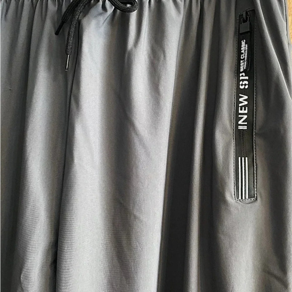 MENS 2 POCKET SWEATPANTS GYM SPORTS WORKOUT SWEAT PANTS S-M DARK GRAY GREAT COND - Picture 12 of 12